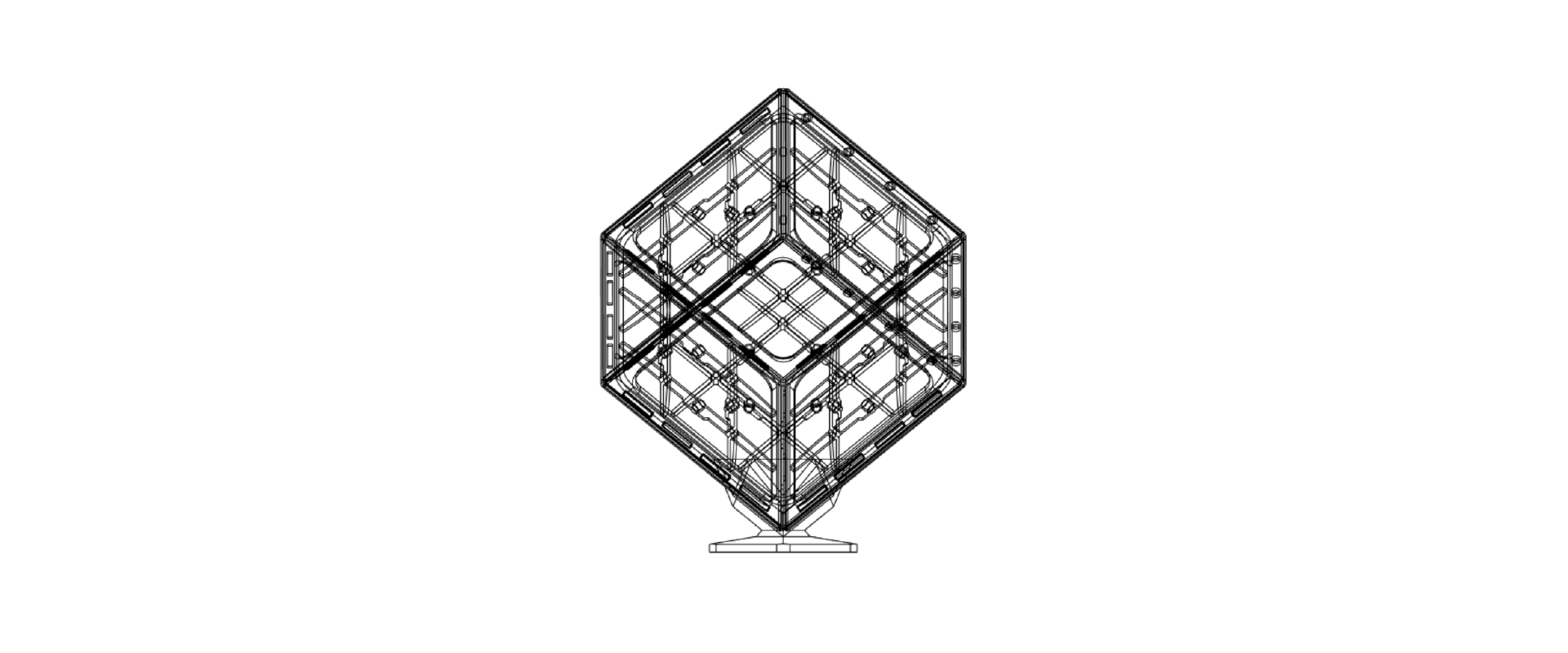 Cube Wireframe Render